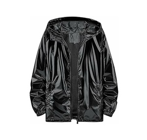 Veste réfléchissante argentée avec capuche - Veste unisexe imperméable et coupe-vent haute visibilité pour hommes et femmes - Product Image 4