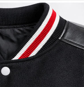 Veste universitaire multicolore personnalisée avec logo, veste Letterman OEM, veste de baseball brodée avec patch en chenille personnalisé pour hommes - Product Image 6