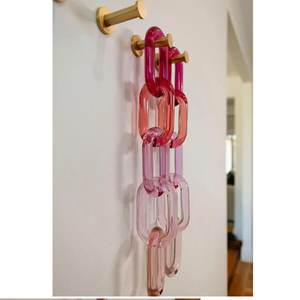 Wholesale clear Chunky Thin Resin Chain High Quality Link Big Chain home and office room decoration multi links available - Product Image 1