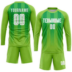 Men's Custom Graphic Goalkeeper Jersey Geometric Sublimation Long Sleeve Goalie Shirt For 2026 USA And Europe Market - Product Image 2