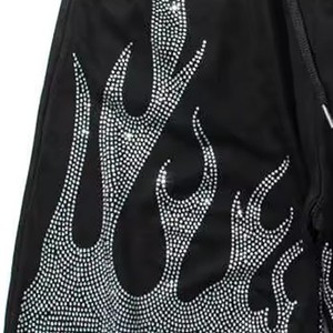 Oem Wholesale Rate Men Rhinestone Short Breathable Comfortable Casual Wear High Quality Cheap Price Men Rhinestone Short - Product Image 2