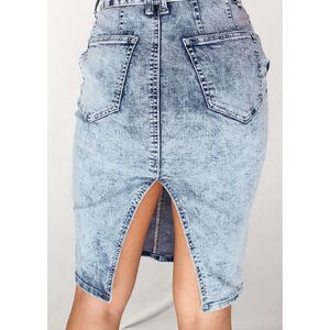 Nouvelle Collection 2024 : Jupes Longues en Jean pour Femme, Longueur Genou, Coupe Slim, Sexy, Vente Chaude, Prix Bas, Vente en Gros - Product Image 5