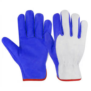 Guantes de Seguridad para Conductor de Alta Protección, Talla XL, Cuero Vacuno Granulado, Forro de Algodón, Antivibración, para Trabajadores Industriales - Product Image 6