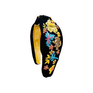 Diadema Floral de Cuentas de Vidrio Hechas a Mano, Nueva Moda, para Mujer, Colorida, Bordada a Mano por Artesanos Indios, Accesorio para el Cabello - Product Image 1