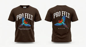 T-shirt décontracté d'été à manches courtes, col confortable, unisexe, logo personnalisé, 100% coton respirant, coupe ample style hip-hop - Product Image 2