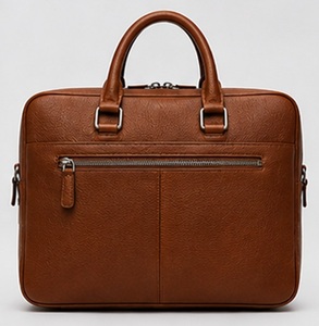 Sac à bandoulière pour homme en cuir véritable Gravs, style rétro, fait main, souple, pour ordinateur portable, grande capacité, léger, portable et durable - Product Image 2