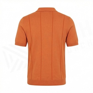 Polos de Alta Calidad para Hombre con Cierre de Cremallera, Logotipo de Marca Impreso, Diseño a Rayas, Ropa Deportiva, Colores Personalizados - Product Image 2