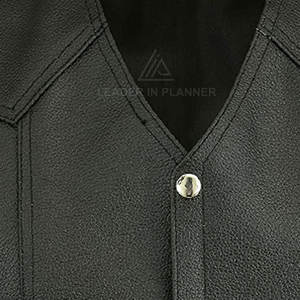 Chaleco de Cuero de Alta Calidad, 100% Cuero, Diseño Moderno, Precio Razonable, Transpirable, Ropa para Hombre, Chaleco de Cuero en Venta Online - Product Image 5