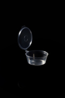 Gobelet à sauce jetable transparent en PP 2oz 4oz 8oz avec couvercle anti-fuite, récipient alimentaire OEM ODM