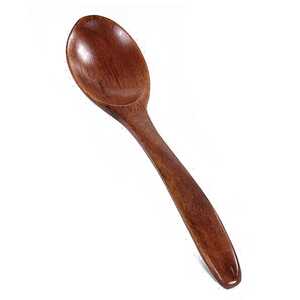 Wooden Dinner Spoon with Long Handle <b>Mirror</b> Polish Classic Design Eco-Friendly 10ml Capacity Durable Kitchen Utensil - Product Image 1