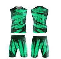 Ensemble de maillots de football 7 contre 7 sublimés avec drapeau d'entraînement pour joueur, uniforme de football 7v7 personnalisé, uniforme respirant avec drapeau, vente en gros