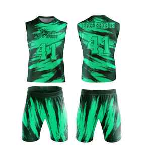 <b>Football</b> Player <b>Training</b> Flag 7 on 7 Sublimated Set Jerseys 7v7 <b>Football</b> Uniform Custom Breathable Flag Uniform Wholesale - Product Image 4
