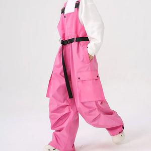 Waterproof Windproof Women's Ski Bib Pants <b>Overalls</b> High Quality Baggy Snowboard Trousers Outdoor <b>Winter</b> Sports Snowsuit Wear - Product Image 2