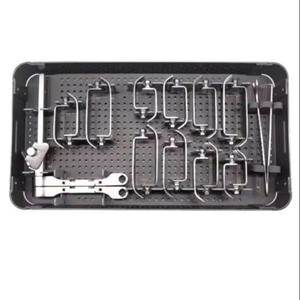 ชุดเครื่องมือผ่าตัดกระดูกสันหลังส่วนคอแบบดึงกลับด้านหน้าชนิดใช้มือทำจากเหล็กกล้าไร้สนิมสำหรับการผ่าตัดกระดูกสันหลัง - Product Image 1