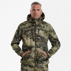 Veste de chasse au cerf personnalisée résistante à l'eau |   Veste de camouflage douce et silencieuse avec fermeture éclair avant bidirectionnelle |   Veste de chasse en plein air - Product Image 3