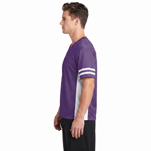 Maillot de lacrosse personnalisé pour homme à col en V en mesh, manches courtes, entièrement sublimé, maillots d'équipe de lacrosse personnalisés en mesh - Product Image 3