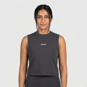 Débardeur Femme Sans Couture Tricoté Uni Grande Taille Haute Qualité Faible MOQ OEM ODM pour Sport, Yoga, Fitness et Entraînement Estival - Product Image 3
