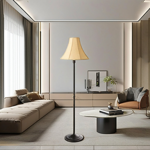 Lampe sur pied LED moderne en métal avec abat-jour coloré, design minimaliste, installation facile pour usage professionnel – Offre Spéciale - Product Image 5