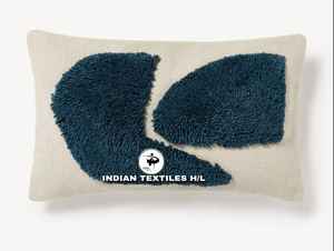 Tufted Boho Wool <b>Pillow</b> Cover By Indian Textiles H/L Handwoven Decorative <b>Throw</b> <b>Pillow</b> Luxury Boho <b>Pillow</b> - Product Image 2