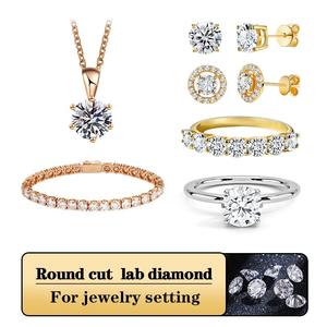 Diamant de laboratoire rond non monté 0.3ct 1ct 1.5ct 2ct 3ct Couleur D VS VVS HPHT CVD Certifié Diamant synthétique pour la fabrication de bijoux - Product Image 3