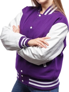 Custom Logo Wool Chenille Embroidery Baseball Letterman <b>Jackets</b> Unisex Vintage Blank Leather Sleeves <b>Varsity</b> <b>Jacket</b> - Product Image 3