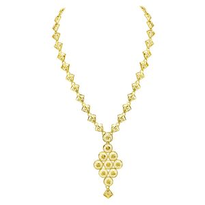 Wholesale 14K 18K 24K Micro Gold Plated Brass Short Necklaces, Traditional Turkish <b>Wedding</b> Set, Turkish Design Fashion Jewelry. - Product Image 4