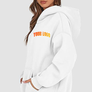 Sudadera con Capucha Estampada de Lujo para Mujer - MOQ Bajo, Diseño Gratuito, Tejido Grueso de 320g, Poliéster/Algodón, Personalizable, Invierno - Product Image 2