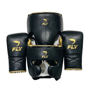 New Arrival Protective Original Leather Fly Boxing Sparing <b>Set</b> Custom Made MMA Kickboxing Professional Training Fly Boxing Kit - Product Image 1