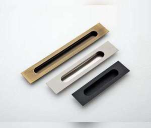 Modern Stainless Steel Rectangle Cabinet Handle Knob Durable Eco Friendly Drawer <b>Wardrobe</b> Dresser Furniture <b>Hardware</b> - Product Image 1