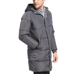 Veste matelassée longue isolante unisexe à capuche pour l'hiver, directement de l'usine, avec logo personnalisé, fabricant et fournisseur OEM ODM - Product Image 1