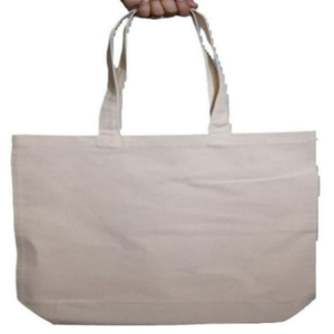 Sac fourre-tout en coton biologique avec cordon de serrage, recyclable, écologique, réutilisable, impression sérigraphique personnalisée, vente en gros - Product Image 1