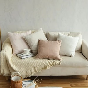 Funda de Cojín Decorativa Nórdica con Volantes de Lino, Beige, Rectangular, para el Hogar - Product Image 4