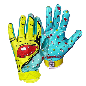 Guantes de Silicona 7v7 de Alta Calidad, Personalizados con la Bandera de Estados Unidos, para Fútbol Americano, Antideslizantes, Duraderos, con Logotipo de Goma para Jóvenes y Adultos - Product Image 4