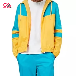 Custom Two Piece Windbreaker Short <b>s</b> & <b>Jacket</b> Set Custom design Zip up Nylon Polyester Streetwear Tracksuit <b>Mens</b> Windbreaker Set - Product Image 3