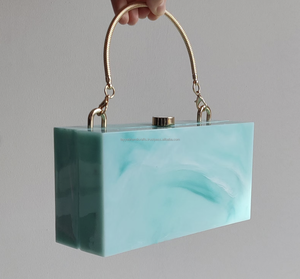 Pochette en résine de luxe Sea Shell Pearl Ladies Clutch Bag pour soirée, mariage et cadeau - Product Image 4