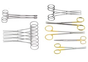 Ensemble d'instruments chirurgicaux manuels en acier inoxydable de qualité supérieure pour la chirurgie vasculaire abdominale, certifié CE Classe II, usage hospitalier, garantie 1 an - Product Image 4