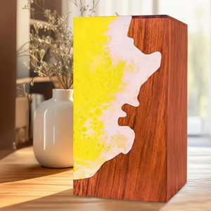 Personalized Memorial Wooden Ashes Box Wooden Cremation Urn for Men and Women by AYAANS - Product Image 2