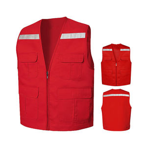 Gilet de sécurité haute visibilité en gros à bas prix, sur mesure, couleur unie, vêtements de travail à vendre - Product Image 6