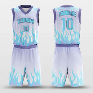 Uniforme de Baloncesto Sublimado Personalizado, Unisex, Sin Mangas, Cuello en V, Absorbe la Humedad, Estampado Geométrico, para Todas las Temporadas, Ajuste para Adultos - Product Image 4