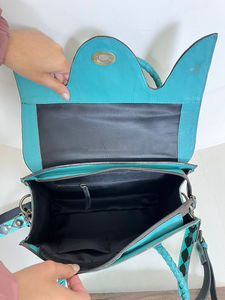 Bolso Tote de Cuero Genuino de Vaca Hecho a Mano Premium 2026 con Patrón a Cuadros y Floral, Bolso de Hombro Estilo Vaquera, Bolso de Diseñador - Product Image 6