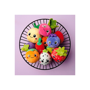Cute Fruit Plush Keychains <b>Soft</b> <b>Stuffed</b> Animals For Kids Unisex 2 To 4 Years Embroidered Stress Relief <b>Toy</b> - Product Image 4