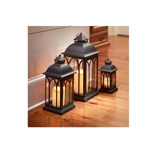 MART EXPORTS Lanternes à bougies en métal durables faites à la main, porte-lanterne décoratif en forme de cage pour la maison, le porche, le jardin, la terrasse, le balcon, la Saint-Valentin - Product Image 1