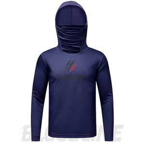 Chemise de sport à manches longues à séchage rapide pour homme Bloodline avec design de masque, coupe ajustée, vêtements d'été - Product Image 5