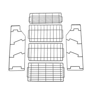 Black Four-Tier Kitchen Counter Organizer Seasoning Storage <b>Rack</b> with <b>Spice</b> <b>Jars</b> Sauce Bottles K Seasoning <b>Rack</b> Shelf - Product Image 2