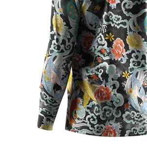 Camisa de Franela con Estampado por Sublimación, Corte Regular, Estilo Elegante, Material Transpirable de Tacto Suave, para Uso Diario - Product Image 6