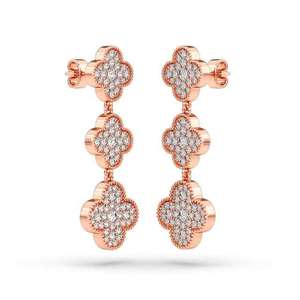 Lab Grown Diamond Earrings 10K 14K 18K Gold Platinum <b>Silver</b> <b>Stud</b> Earrings Wedding Daily Wear Fine Jewelry Collection - Product Image 5