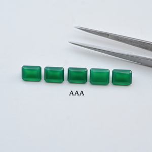 7mm 9mm Natural Green <b>Onyx</b> Stone Octagon Shape Loose Faceted Gemstones For Jewelry Making Necklace <b>Bracelet</b> Online Alibaba Deal - Product Image 2