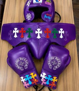 MC HEART Sanda Boxing Set Red <b>PVC</b> <b>Gloves</b> Headgear Groin Guard Protective Training Kit Lace-Up Closure Custom Packaging Unisex 14 - Product Image 2