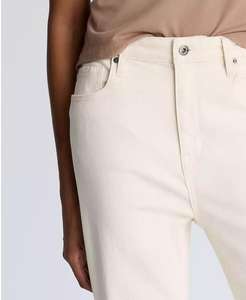Jeans de mujer de tiro alto de pierna recta con puños anchos | Kenneth Cole - Product Image 3