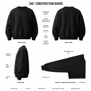 Oversized Crew Neck Sweatshirt Men's Plain Cotton <b>Pullover</b> Regular Fit Solid Color Casual Knitted <b>Jumper</b> Autumn Wear - Product Image 5